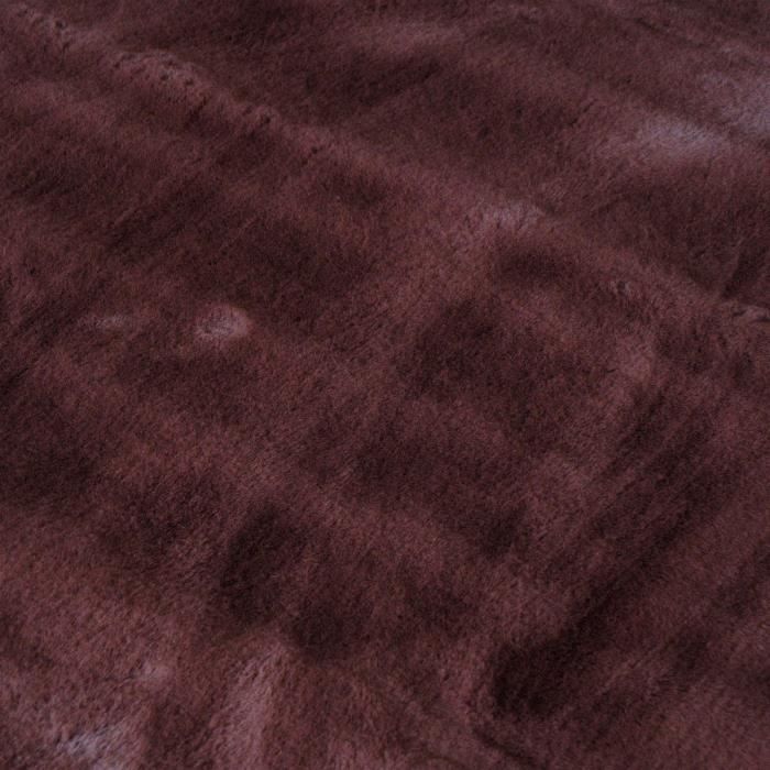 Tapis salon imitation fourrure extra-doux marron 120x160