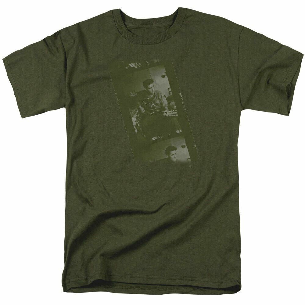 26 Elvis Presley Army T Shirt Mens Licensed King Tee Military Green Unisex T-Shirt M