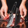 Kitchen Meat Cleaver Butcher Knife Forged Hammer Boning Knife Fruit Paring Stainless Steel Slicing Cooking Knives with Cover