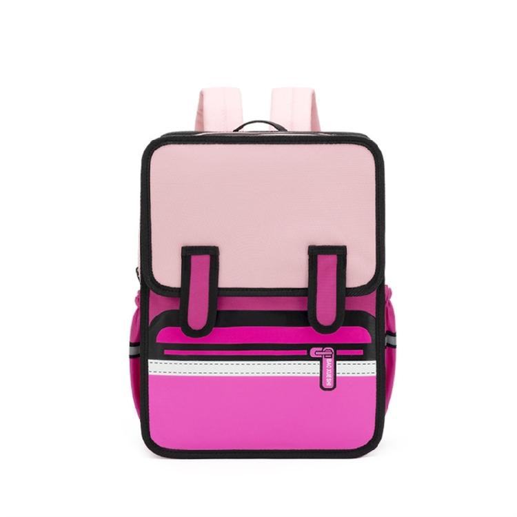 

Oxford Fabric Kids Backpack With 3D Cartoon Designs Kindergarten School Bag Casual Book Bags For Anime Enthusiasts рожевий