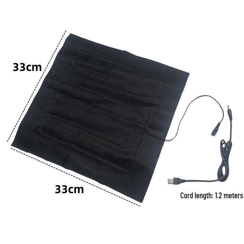 

USB Heated Pet Seat Blanket - Washable Winter Warm Fabric for Outdoor Use