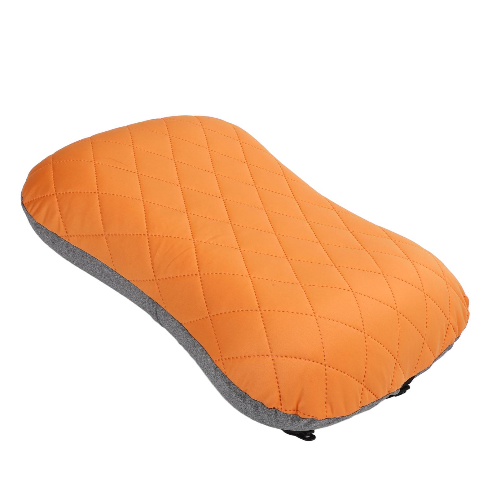 Inflatable Travel Pillow Portable Foldable Napping Pillow Lumbar Support Pillow for Airplanes Trains Offices