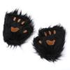 Polyester Bärenpfoten Handschuhe Halbfinger Katzenpfoten Fäustlinge Raubtierkralle Halloween Handschuhe Cosplay