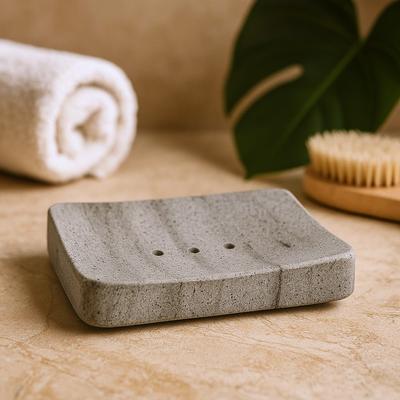 Soap Dish, Square Stone