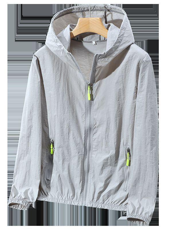 Quick-Dry Lightweight Sun Protection Jacket - Plus Size, Breathable, Hooded Ice Silk for Men & Women