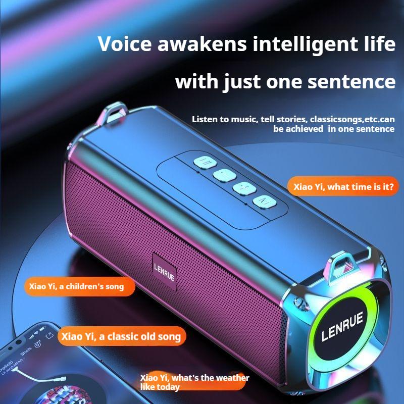 #20W Shocking Bass Colorful Light Bluetooth Speaker Portable Stereo Surround Waterproof Wireless Subwoofer Boombox Home Karaoke