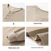 MIIOW T-shirt da uomo a maniche lunghe in puro cotone