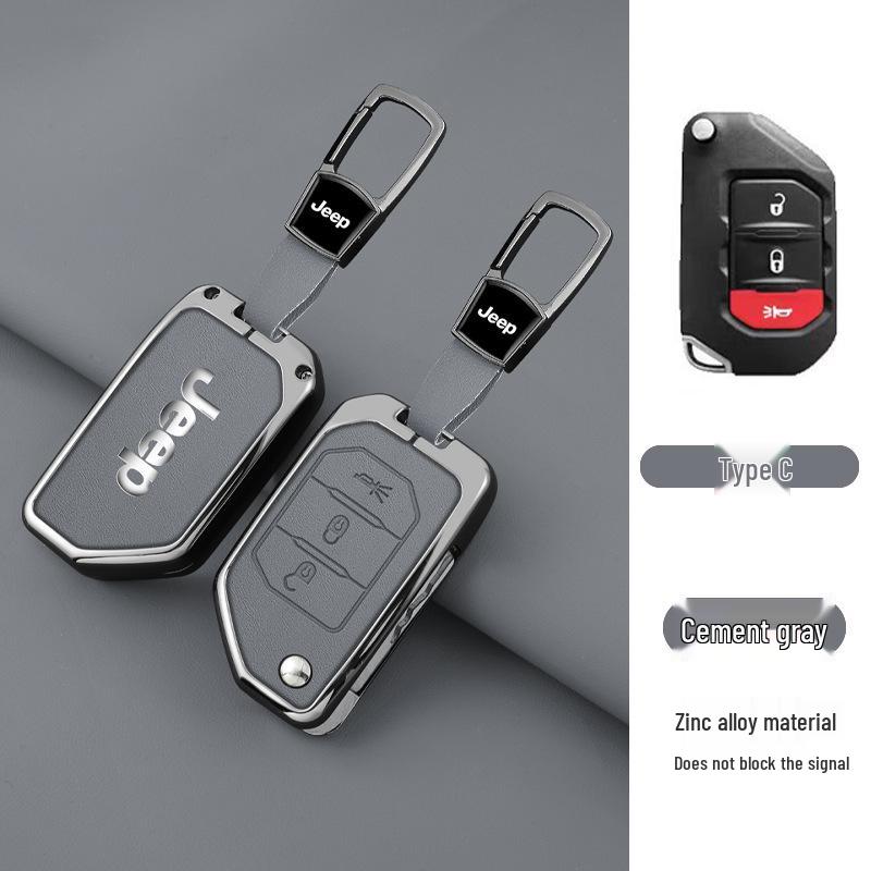 Premium Zinc Alloy Leather Accessory for Jeep Gladiator Wrangler 4XE - Unisex Design