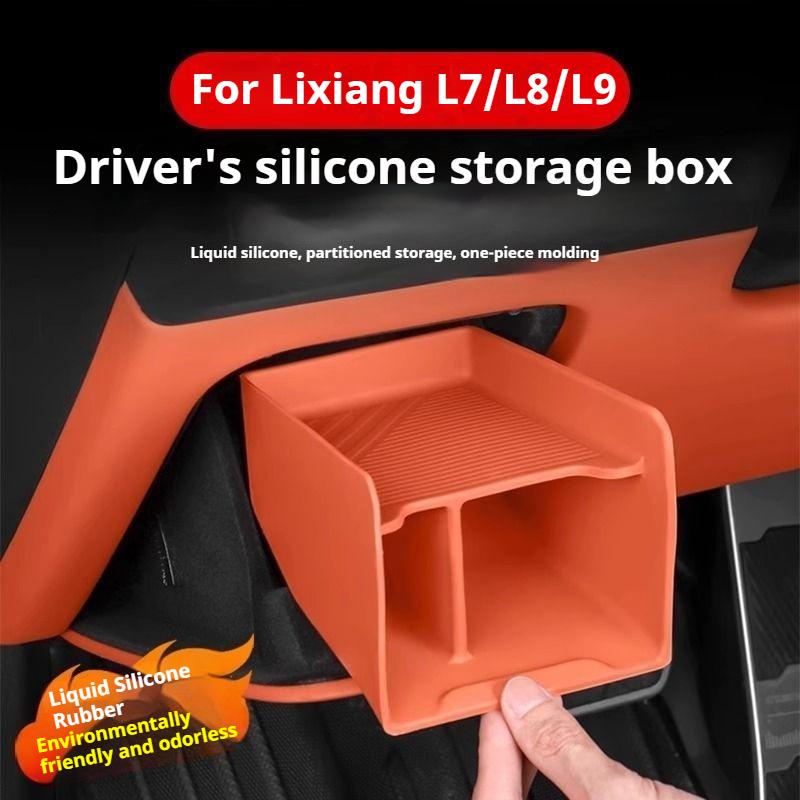 For Li Lixiang L7 L8 L9 2025 Car Storage Compartment Below The Driver's Seat Li Car Under The Driver's Cab Interior Storage Box