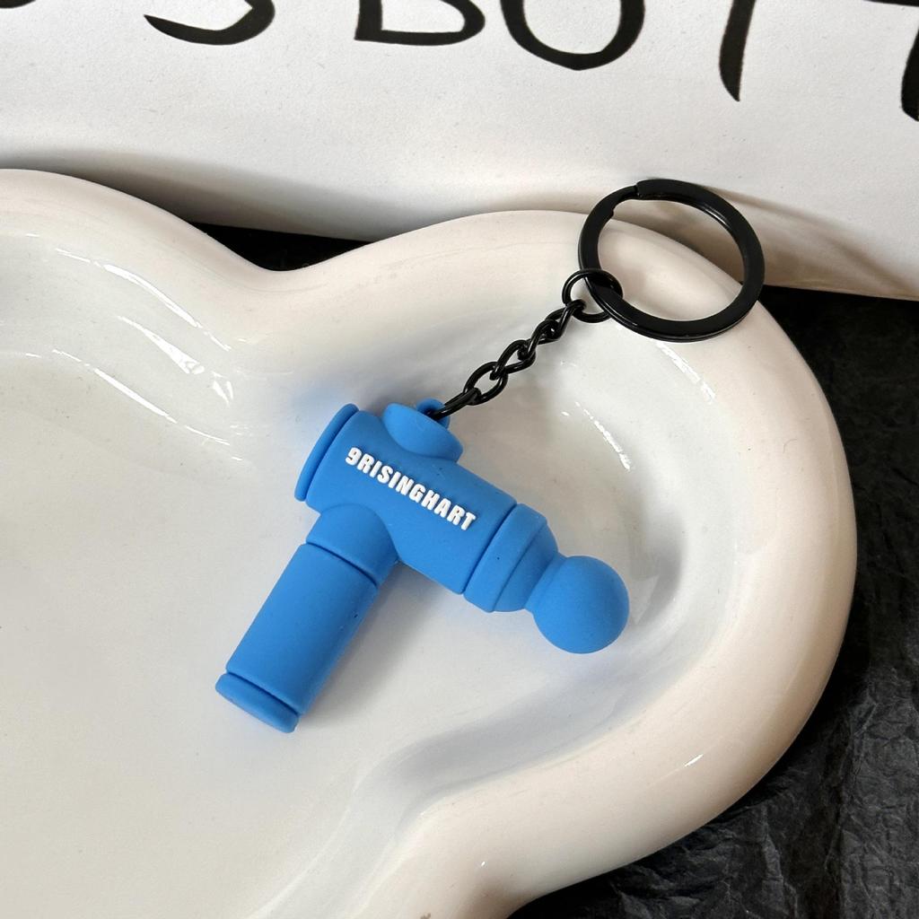 Miu Series Dumbbell Plate Keychain: Trendy Fitness Accessory & Sports Jewelry Gift