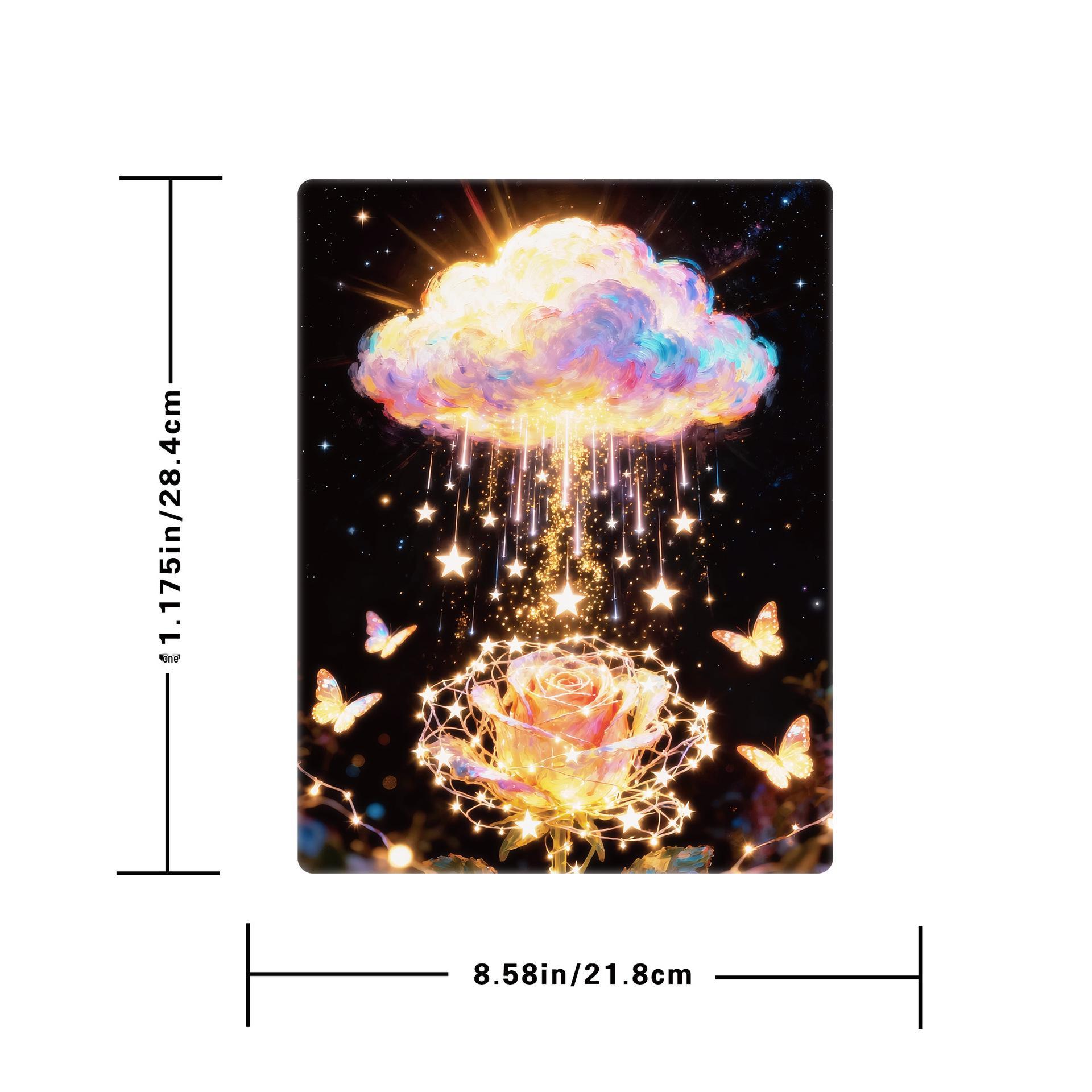 Wacocetoy Colorful Cloud Acrylic Puzzle: High-Difficulty Translucent Decorative Ornament.