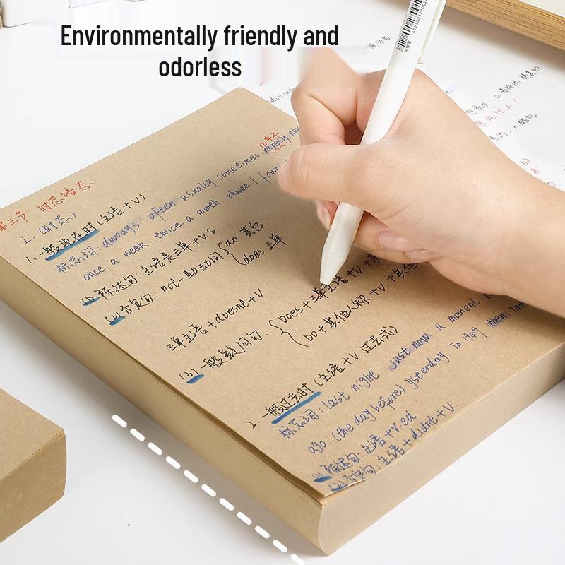 Thick Paper Milk Brick Notebook for High School Students - Ideal for Note-taking, Sketching, and Drafting