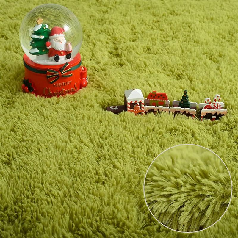 Fluffy Round Rug For Bedroomfuzzy Kids Room Carpet Shaggy Living Room Sofa Area Rug Soft Nursery Floor Mat Home Decor