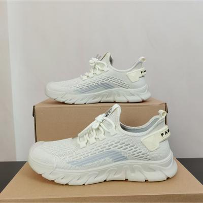New Summer Sports Lightweight Men's Shoes Flying Woven Thin Breathable Men's Running Mesh Shoes Casual Shoes