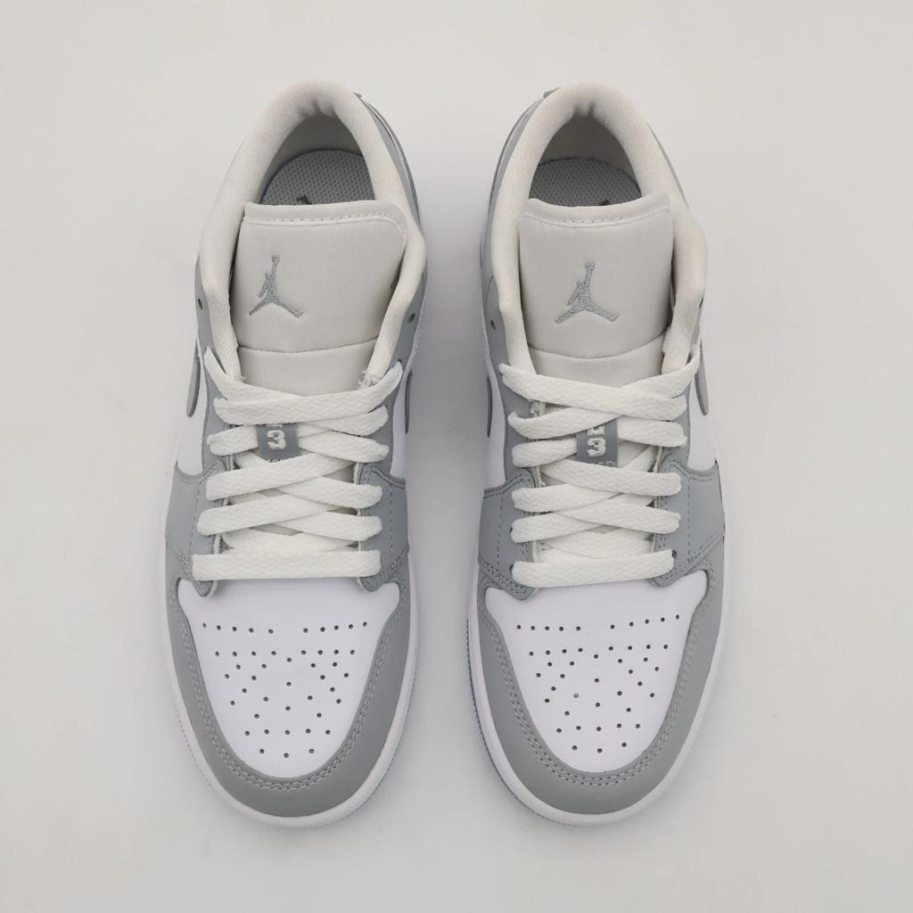DC0774-105 Nike Air Jordan 1 Low Wolf Grey Aluminium (Women's)