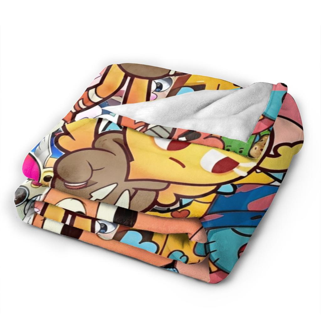 The Amazing World Of Gumballs Blanket Cozy Soft Throw Blankets for Sofa 50x60 Inch Multiple Sizes Rug Piece