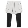 Crazy Muscle Men's Casual Vacation Two-piece Cropped Pants, Woven Workwear  Large Pocket Sports Pants