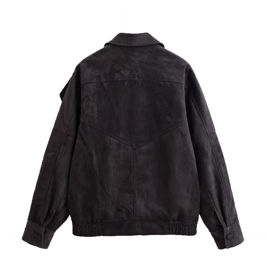 European and American style new women's fashionable casual biker jacket 4341792822