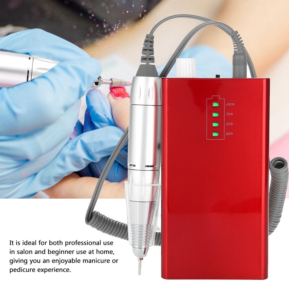 Przenośna Akumulatorowa Elektryczna Maszynka do Paznokci 30000 RPM Bezprzewodowa Maszynka do Manicure Pedicure