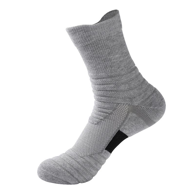 

Men s Elite Basketball Socks - Thick Terry, Sweat-Absorbent, Non-Slip, Professional Marathon Performance Socks. One Size