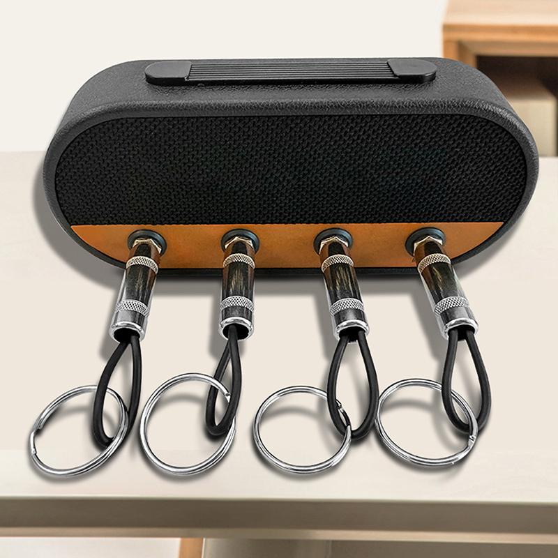 Sujetalaves Creativo de Enchufe de Radio Retro Soporte de Pared para Llaves Jack Aleación de Zinc Organizador de Llaves Marco de Almacenamiento de Llaves Musical