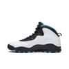 Air Jordan 10 Retro 'Powder Blue' 2014 (Unisex) White / Dk Powder Blue-Black Vintage Basketball Shoes 310805 106