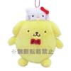 Sanrio Characters Hello Kitty 50th Anniversary Pompompurin Plush Mascot Approx. 13cm Tall
