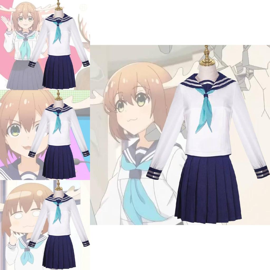 Stylische und entzückende Anime Cosplay Schuluniform aus Polyester-Spandex-Mischung, Mehrere Größenoptionen
