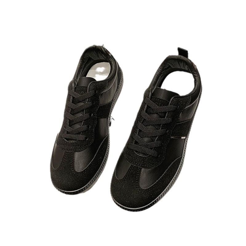 Retro large size women's shoes, new autumn and winter velvet little white shoes, women's versatile sports and leisure board shoes