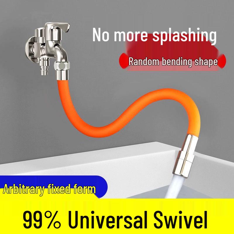 Universal Splash-Proof Shapeable Faucet Extender