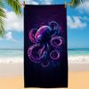 Lila Galaxie Oktopus Strandtuch Gemustert Sonnenschutz Und Winddicht Geeignet Für Schwimmbad Camping Reise Decke