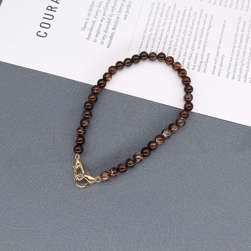 Two-tone Coffee Leopard Bee Print Chain Handbag with Crossbody Shoulder Strap