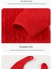 Newborn Red Padded One-Piece: Warm Autumn/Winter Outfit for Baby's First Celebrations