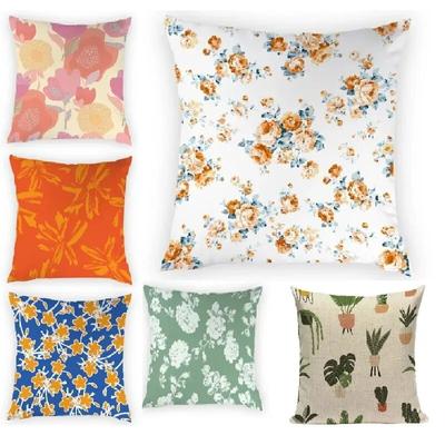 Dekorative florale Kissenhülle für Kissenbezug Sofa Heimdekor Farben
