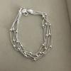 100% Solid 925 Sterling Silver Retro Bracelet for Women Men Vintage Handmade Wide Heavy Hollow Heart Bracelet Birthday Gift
