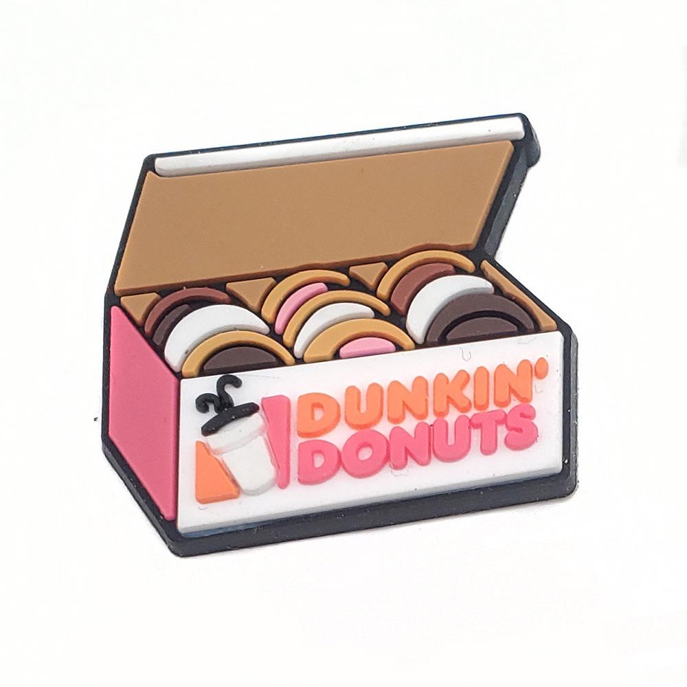 Dunkin' Donuts Soft PVC Shoe Charms - Clog Accessories & Garden Shoe Decorations