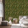 Bottle Green Leather Wallpaper, 50x1000
