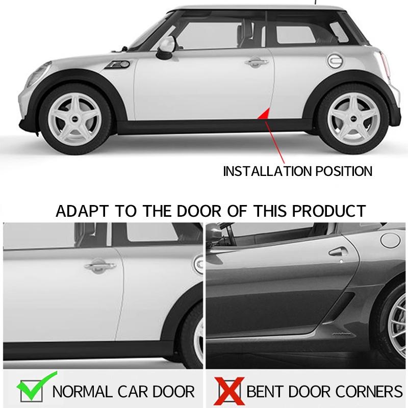 For Volkswagen VW Beetle Golf Passat RLINE Tiguan CC T-ROC Touareg Car Door Corner Transparent Protective Door Protector Sticker ADFGH1