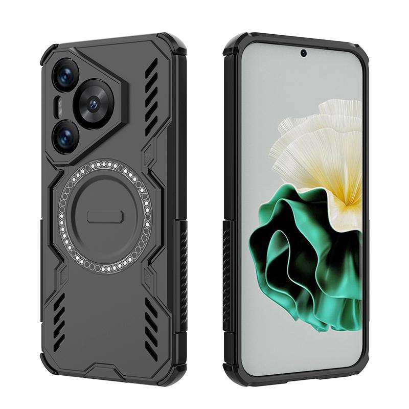 KEYSION Hollow Heat Dissipation Case for Huawei Pura 70 Pro+ Magnetic Cooling Shockproof Phone Cover for Huawei Pura 70 Ultra