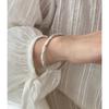 Full Body S999 Foot Silver Bracelet, Dreamy Silver Ribbon Wrapped Christmas Bell Bracelet, Runaway Princess Silver Bracelet