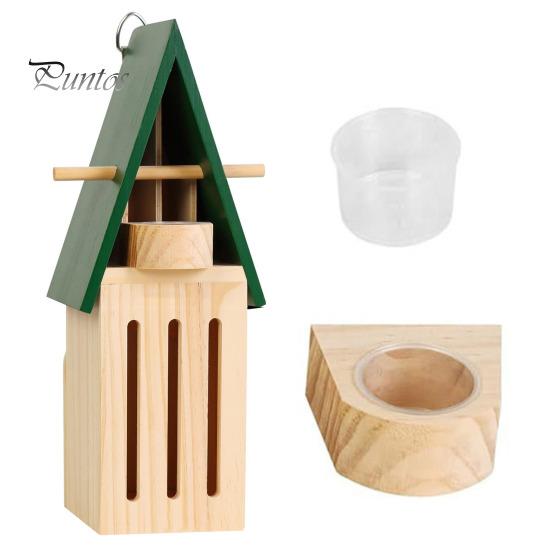 

Домик и кормушка для бабочек Деревянный домик для бабочек Естественная среда обитания бабочек с лужицей для бабочек Открытый подвесной приют для бабочек и кормушка зелёный