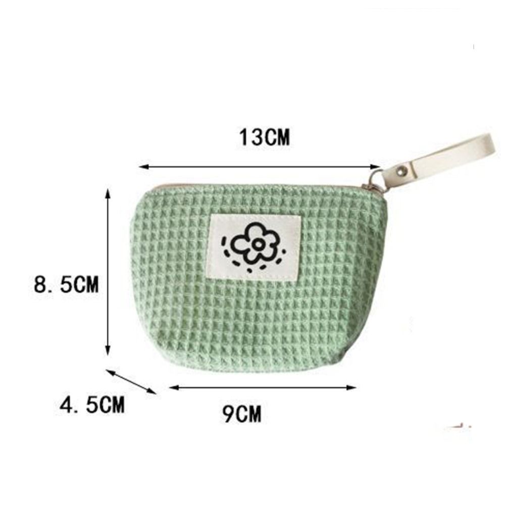 Zipper Small Coin Purse Polyester Lipstick Headphones Key Storage Bag New Mini Makeup Bag
