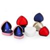 Ring Box Heart Shaped with LED Light Pocket-sized Portable Ring Case for Proposal Engagement Wedding