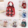 Storage Bag Knit Tote Bag Lightweight Gingerbread Man Ring Buckle Bag Large Capacity Christmas Elk Magnetic Buckle Bag Commuting