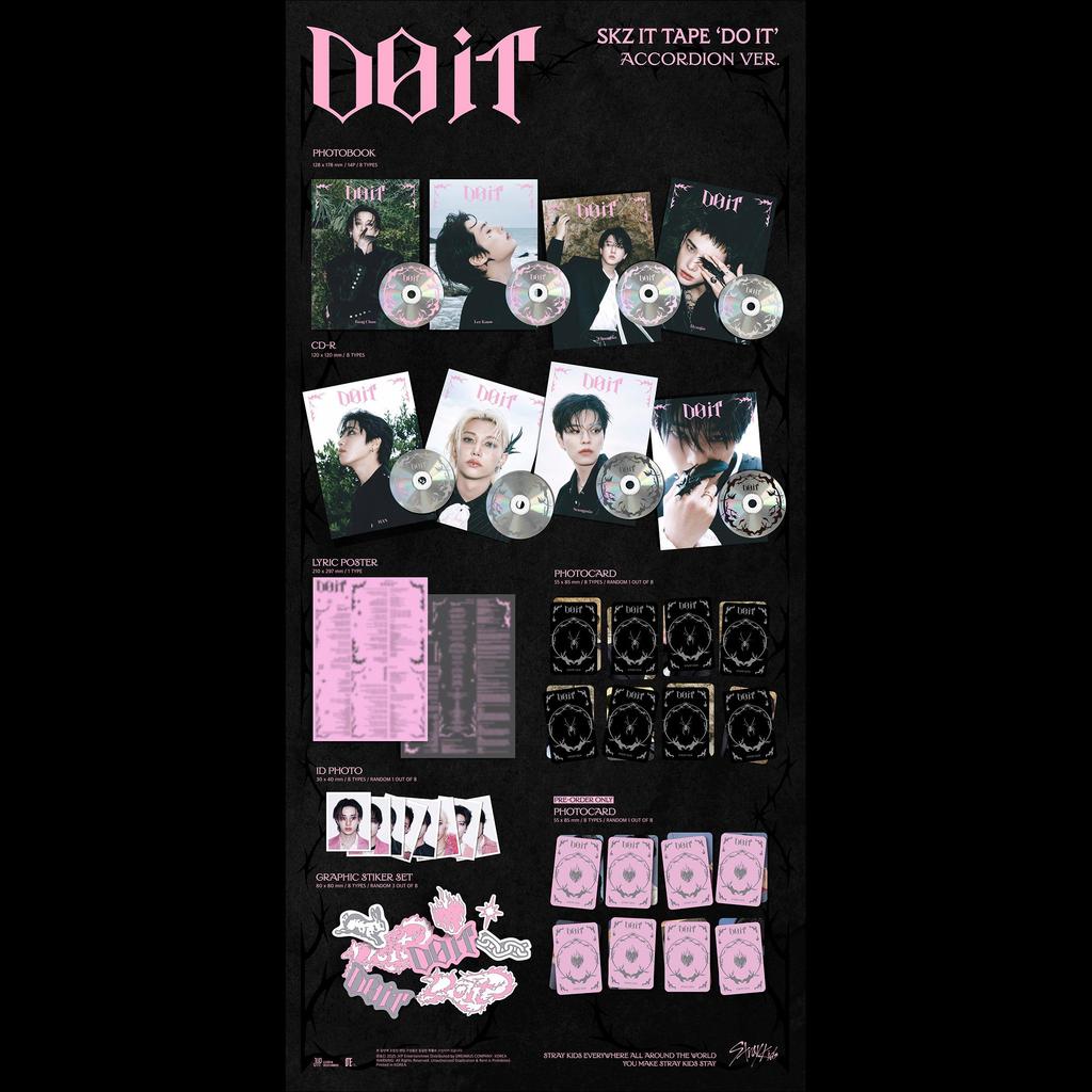 [Pre-order] Stray Kids - SKZ IT TAPE ‘DO IT’ (ACCORDION VER.) + free gift