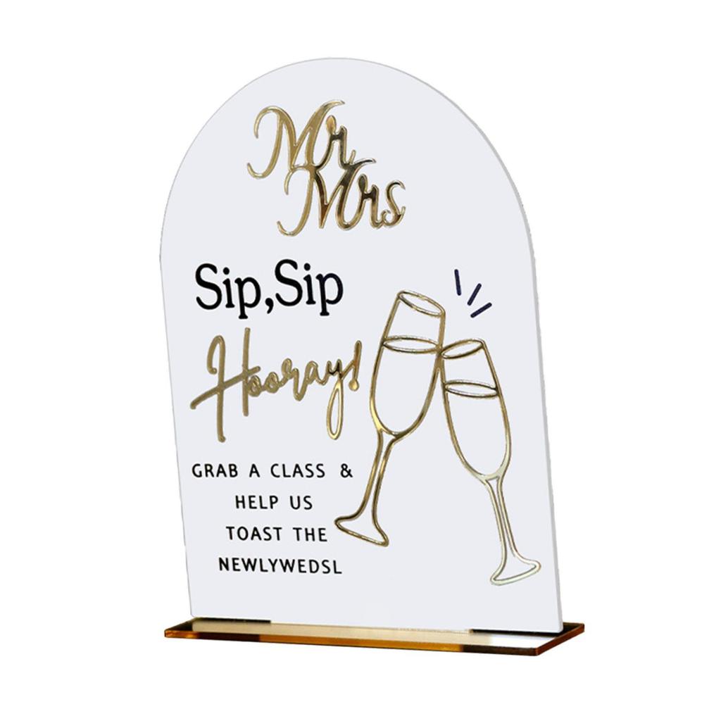 Acrylic Wedding Sign Birthday Please Sign Our Guestbook Restaurant Special Event Modern Ornament Guest Book Sign with Base