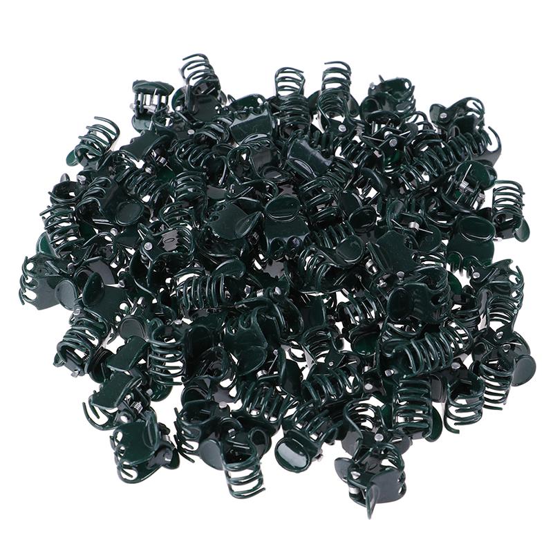100Pcs/Bag Garden Plant Support Clips Flower Orchid Stem Clips For Vine Support