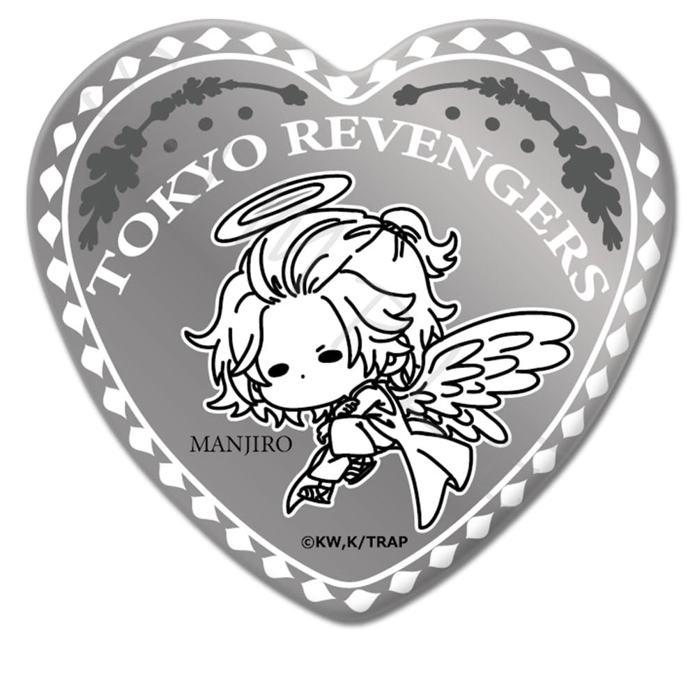 

Manjiro Sano 6th edition can badge Mocho YB Tokyo Revengers Heart-shaped