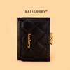 Baellerry Fashion Short Wallets for Women Artificial Leather Tri-fold Purse Classic Card Holder Money Bags