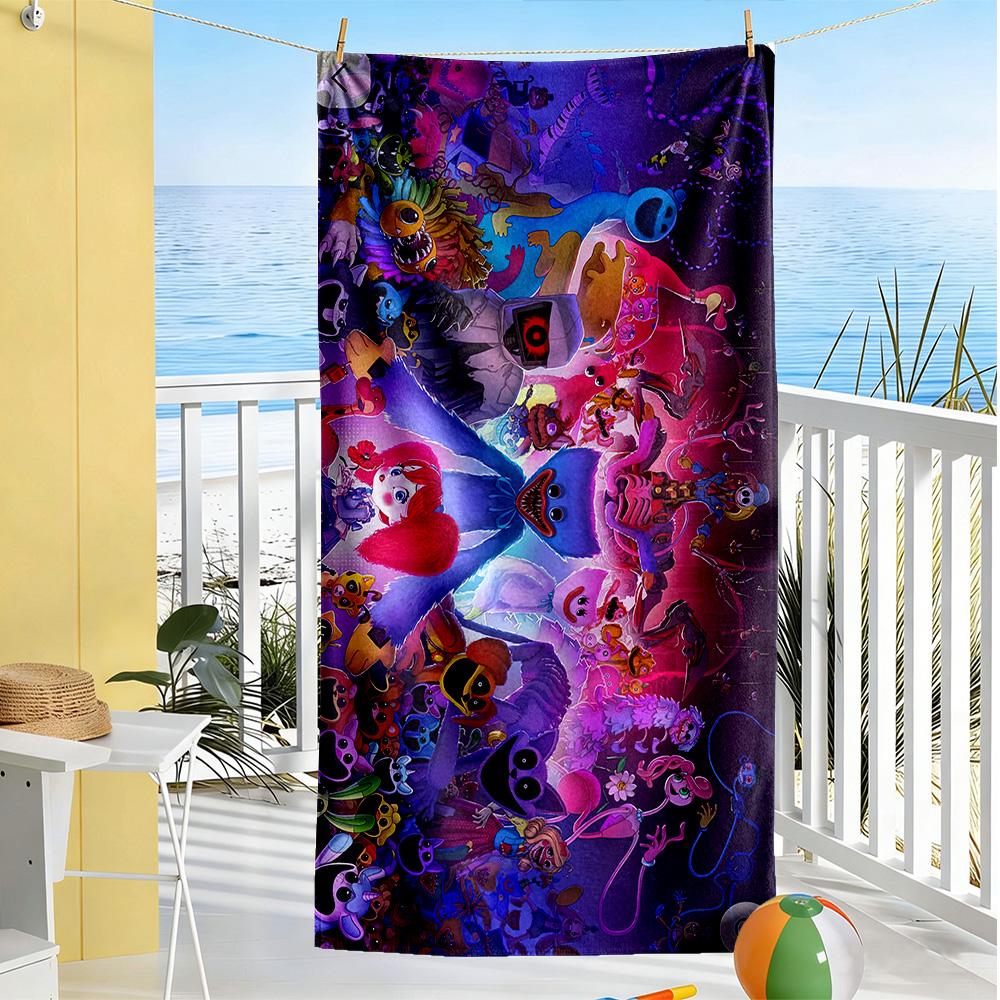 Digital Circus Beach Towel Soft Durable Quick-Dry Comfortable Lightweight Suitable for Swimming, Gym, Camping, Yoga Vacation